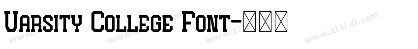Varsity College Font字体转换
